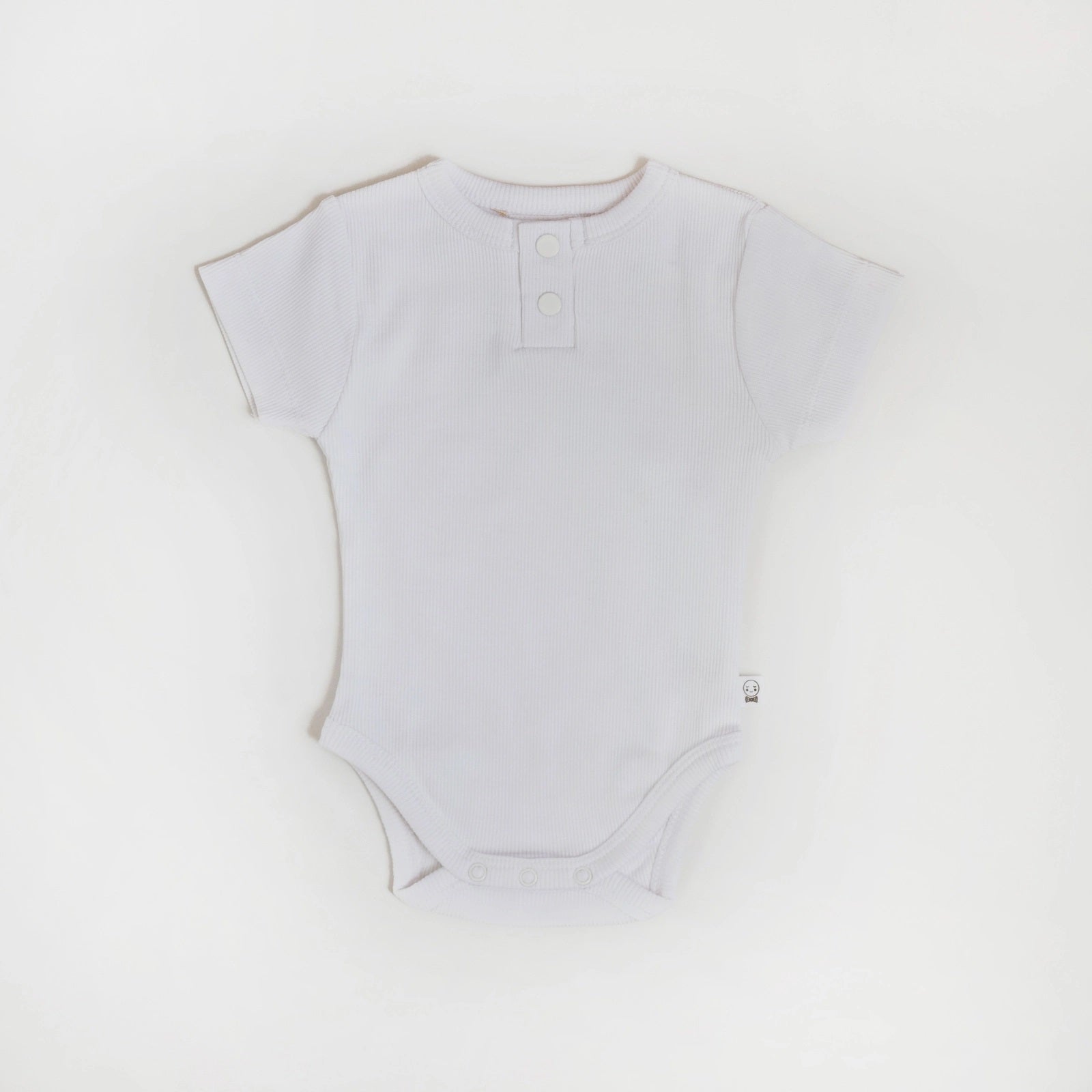 Organic Ribbed Short Sleeve Bodysuit for Babies - Snuggle Hunny Milk Size 0000 - Soft & Comfortable Infant Onesie for Daily Wear, Playtime & Photo Shoots