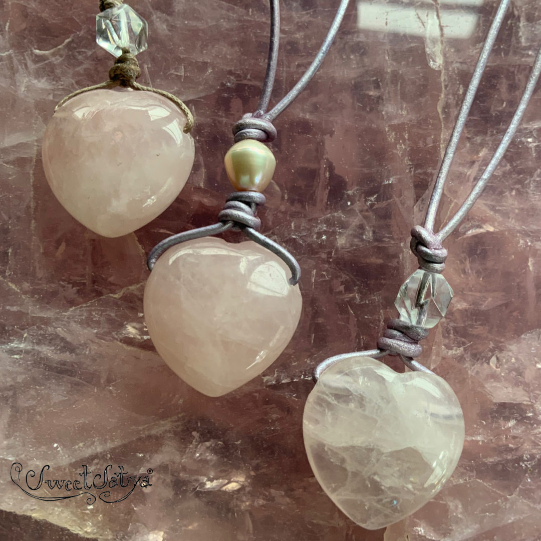 Gemstone Crystal Heart Necklace for Women - Elegant Healing Jewelry Gift for Valentine's Day, Anniversary & Birthday | Perfect for Romantic Dates, Special Occasions & Everyday Wear