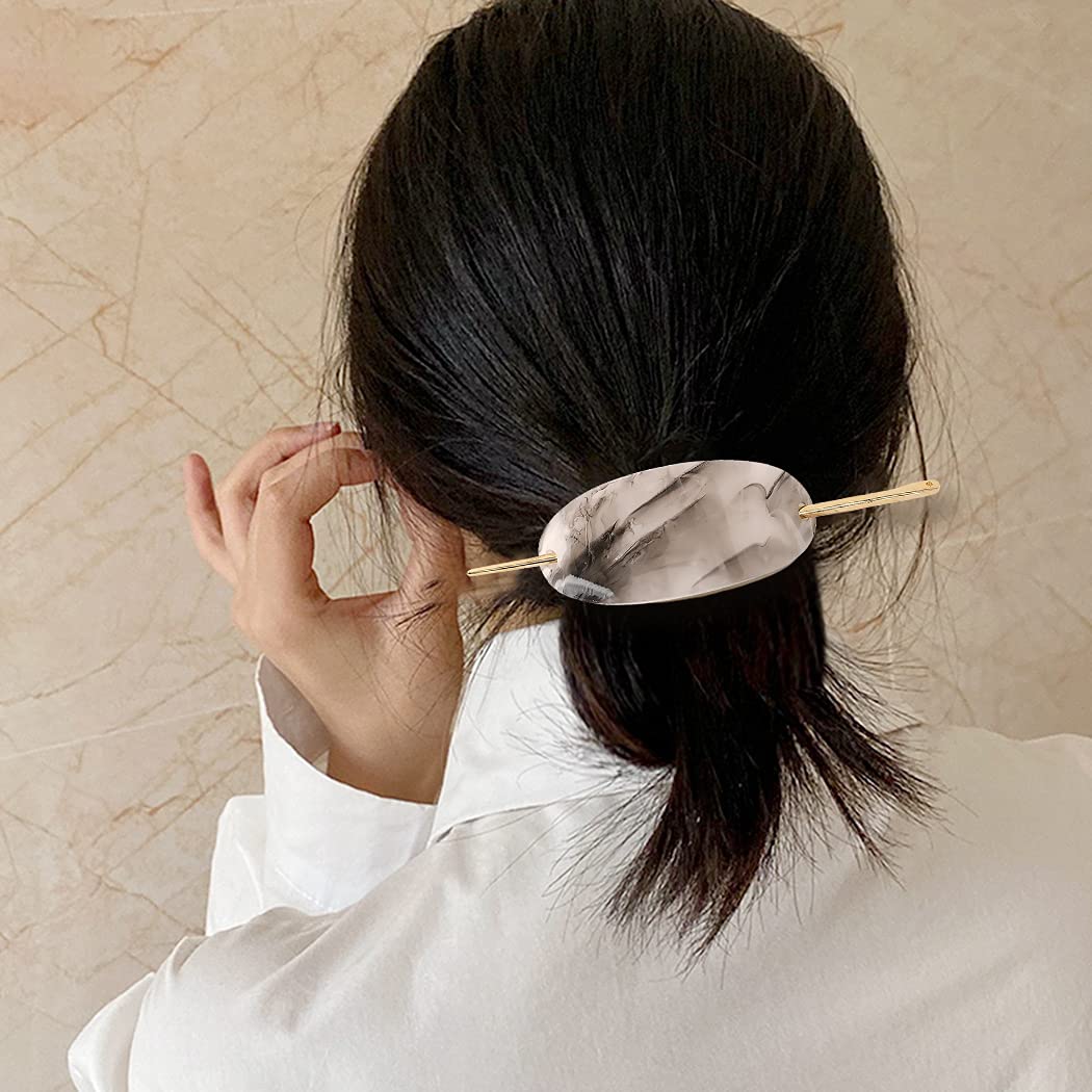 SOWUNO 4PCS Acrylic Hair Sticks for Women - Elegant Long Decorative Hair Chopsticks & Hair Pins - Perfect for Weddings, Parties, and Everyday Hairstyles