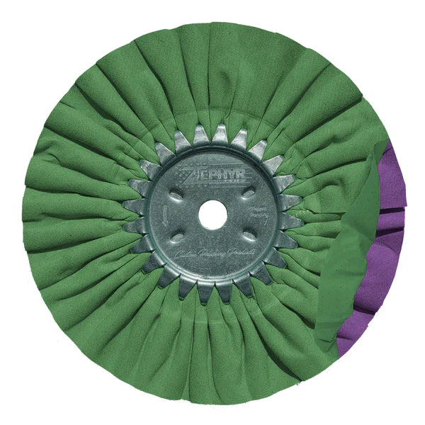 Zephyr 10-Inch Smooth Kut Secondary Buffing Wheel for Metal Polishing & Finishing – Perfect for Automotive, Jewelry & DIY Projects