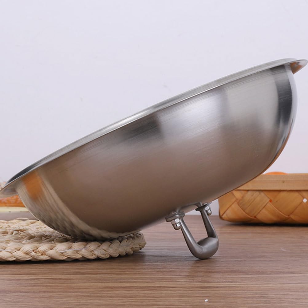 Holibanna Stainless Steel Steak Dome - Round Basting & Steaming Cover for Grilling, Cheese Melting Dome for Burgers & Sandwiches, Food Plate Cover to Keep Meals Warm, Essential Griddle Grill Accessory for BBQ & Kitchen Use