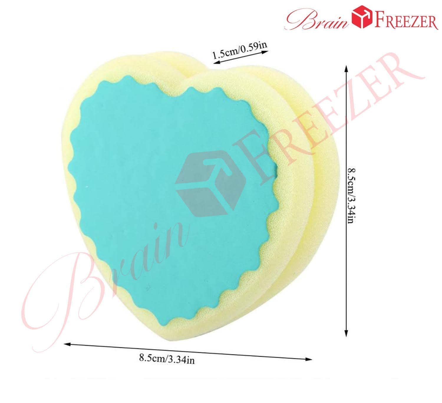 Ultra Soft Exfoliating Sponge for Shower & Spa - Japanese Style Bath Sponge for Dead Skin Removal - Cellulite Massager for Women & Men - Perfect for Body Scrub & Facial Cleansing (Heart Shape) - Ideal for Home Spa, Relaxation & Skin Care Routine