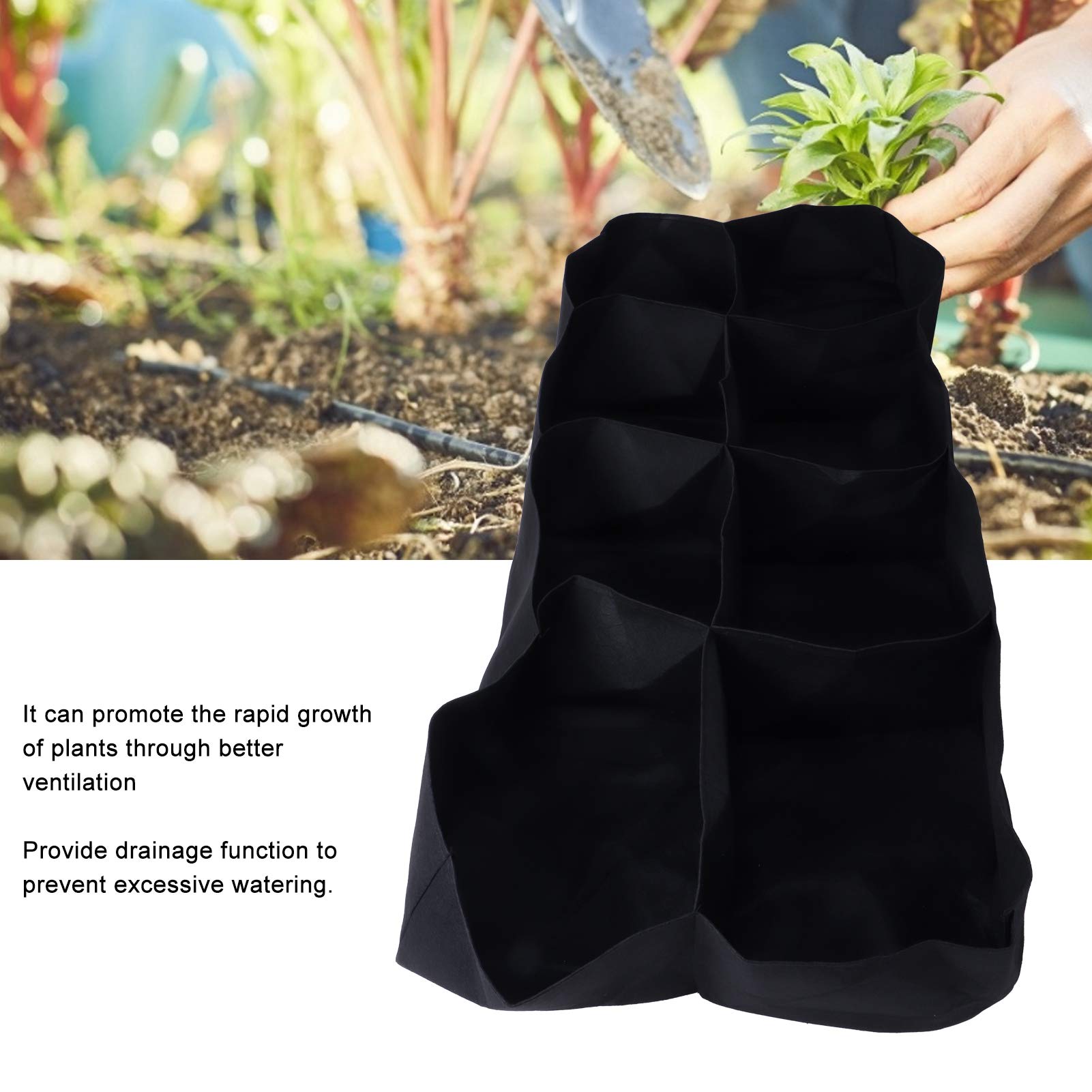 Breathable Fabric Grow Bags for Plants & Vegetables - 5 Pack Reusable Garden Planting Pots with Handles, Ideal for Seedling Cultivation, Container Gardening & Outdoor/Indoor Use