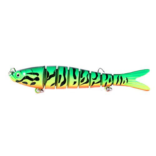 Newrys Multi-Jointed Bionic Fishing Lures - 10cm 11g Electric Hard Baits for Bass, Trout & Saltwater Fishing - Realistic Simulation Tackle for Freshwater & Ocean Angling - Perfect for Casting, Trolling & Ice Fishing Adventures