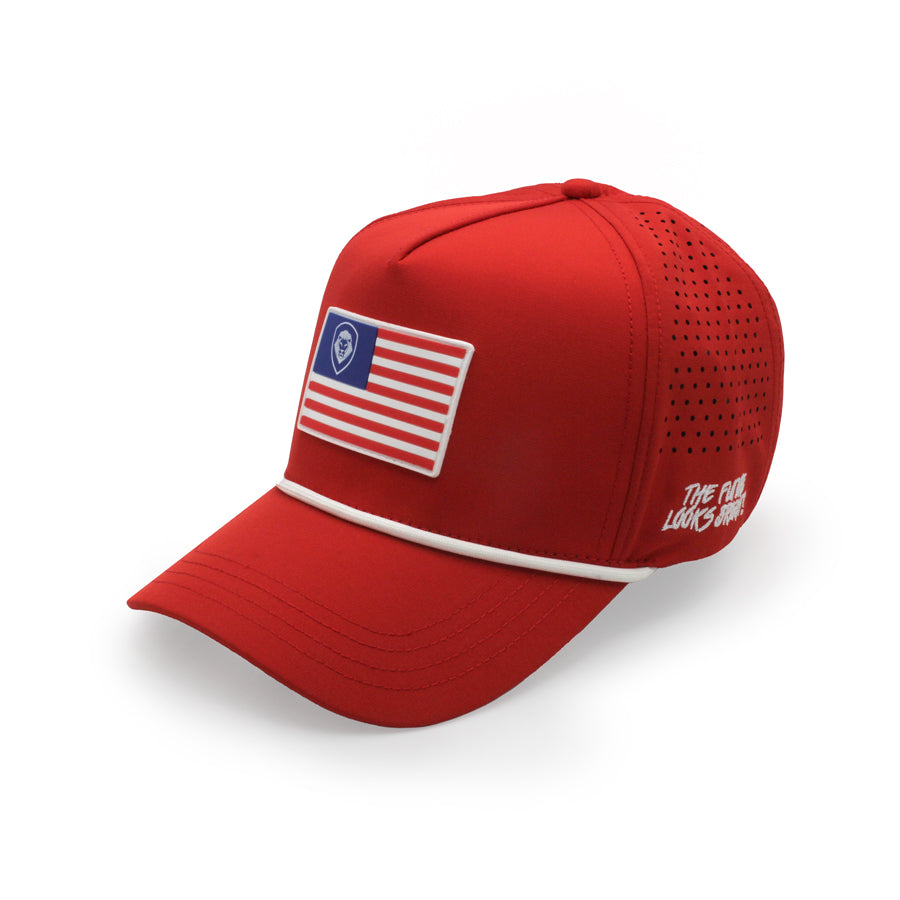 VT Flag Patch Red 'Future Looks Bright' Performance Snapback Hat - Stylish & Comfortable for Outdoor Activities, Sports, and Casual Wear