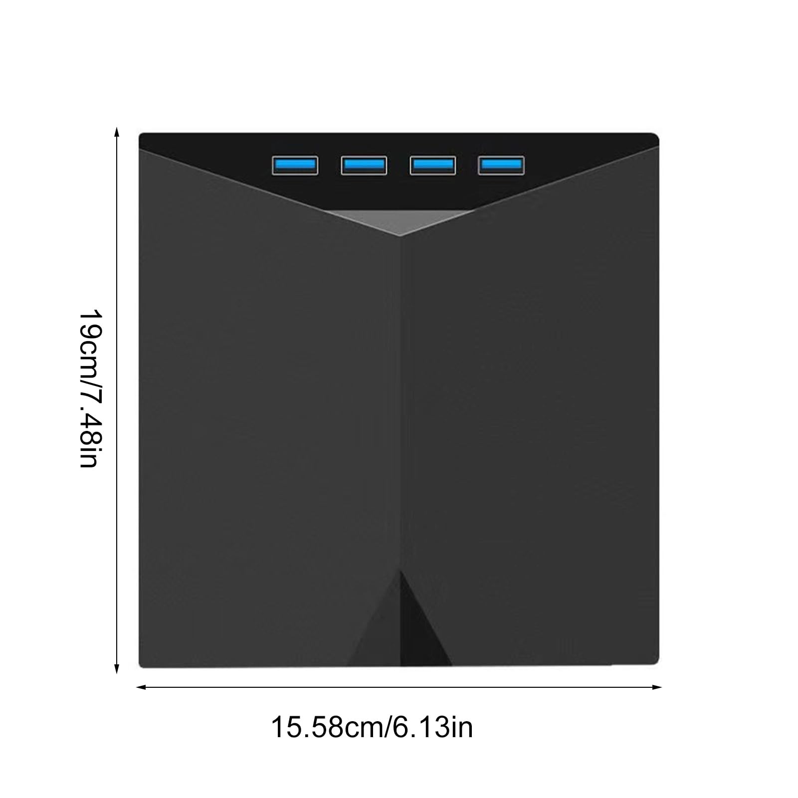 7-Port USB 3.0 & USB C External DVD Drive Burner - High-Speed Disc Writer Reader Player for Laptop PC - Perfect for Watching Movies, Burning CDs/DVDs, and Data Backup