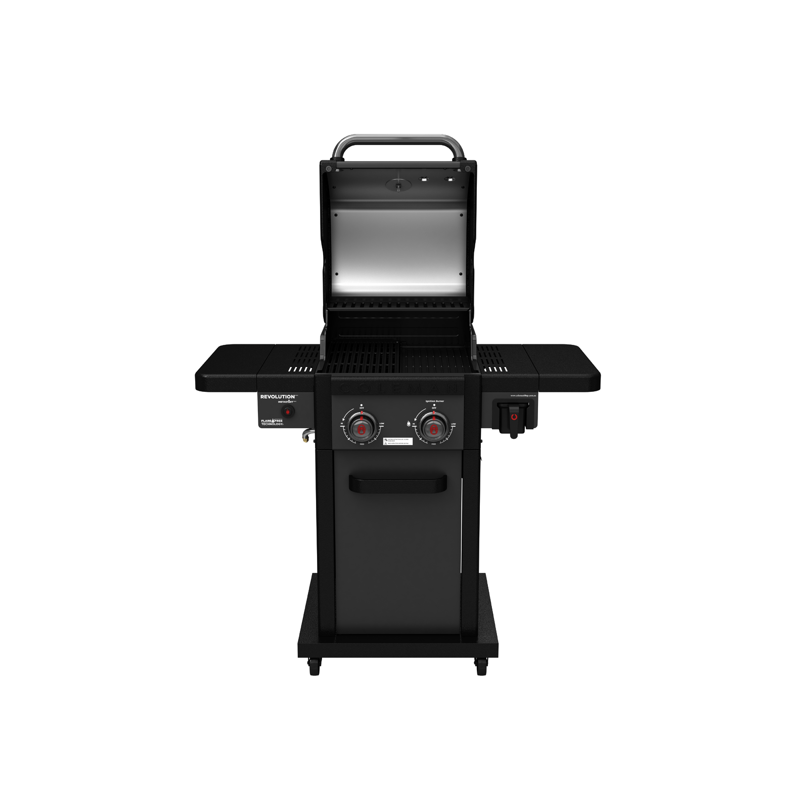 Coleman Revolution 2 Burner Propane Gas Grill - Black Matte Portable Outdoor BBQ for Camping, Tailgating & Backyard Cooking (REV2BMA)