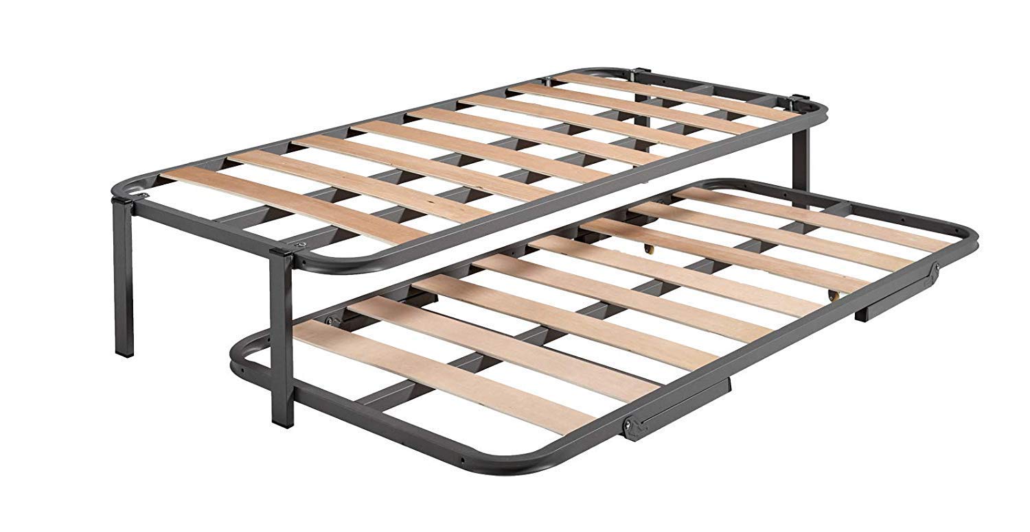 HOGAR24 ES Reinforced Metal Bunk Bed with 2 Viscoelastic Viscobrown Mattresses & 2 Resin Fiber Pillows, 80x190 cm - Perfect for Kids' Rooms, Guest Beds & Space-Saving Solutions