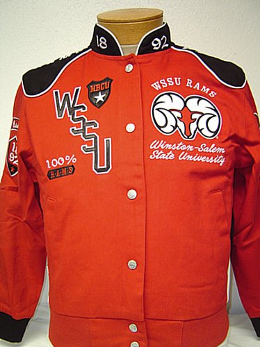 Winston Salem State Rams Heavyweight Cotton Snap Jacket for Women - Game Day & Casual Wear