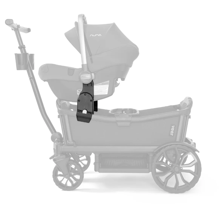 Veer Cruiser ICS Stroller Adapter for Cybex, Nuna & Maxi Cosi Car Seats - Universal Infant Car Seat Carrier for Travel & Everyday Use