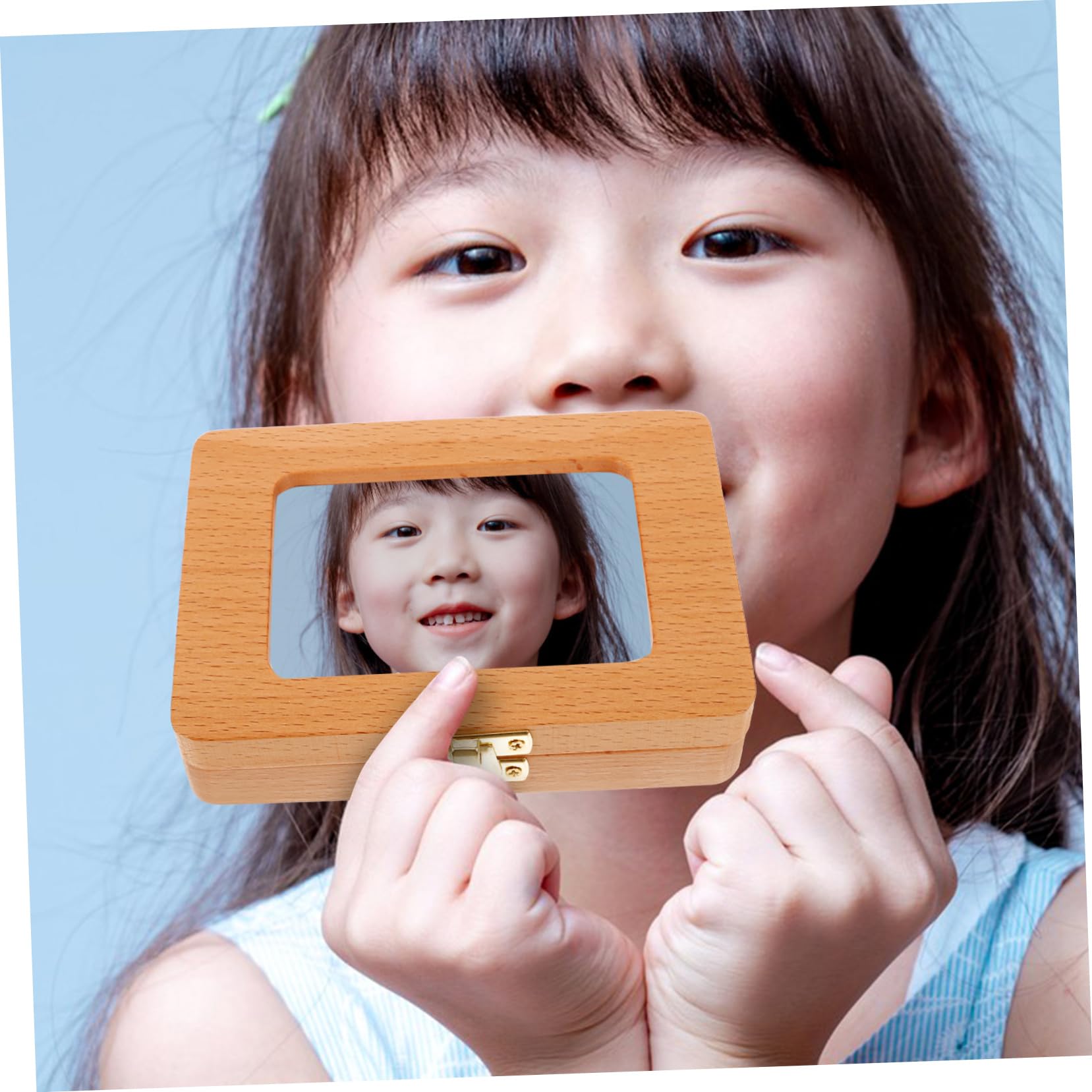 Hohopeti Wooden Tooth Keepsake Box - First Tooth Organizer & Baby Tooth Saver Case - Perfect for Baby's First Tooth, Memory Storage, and Gift Giving