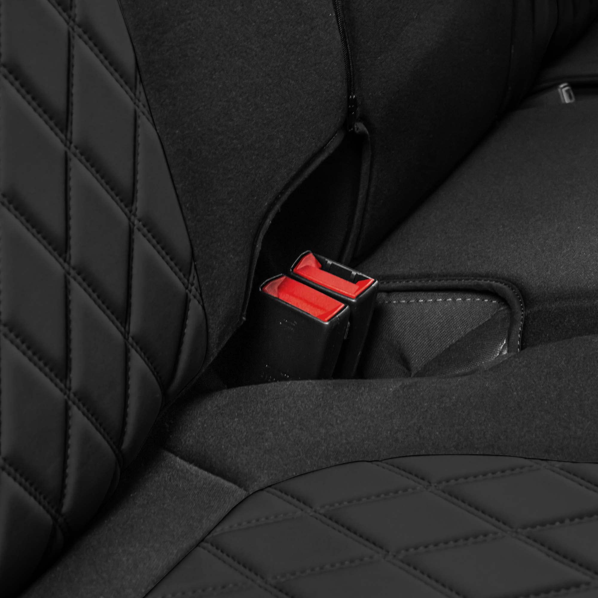 Premium Neoprene Water-Resistant Rear Seat Covers for 2019-2023 GMC Sierra 1500/2500HD/3500HD (SLT/AT4/Denali) - Custom Fit, Durable Protection - Perfect for Off-Roading, Camping & Family Road Trips