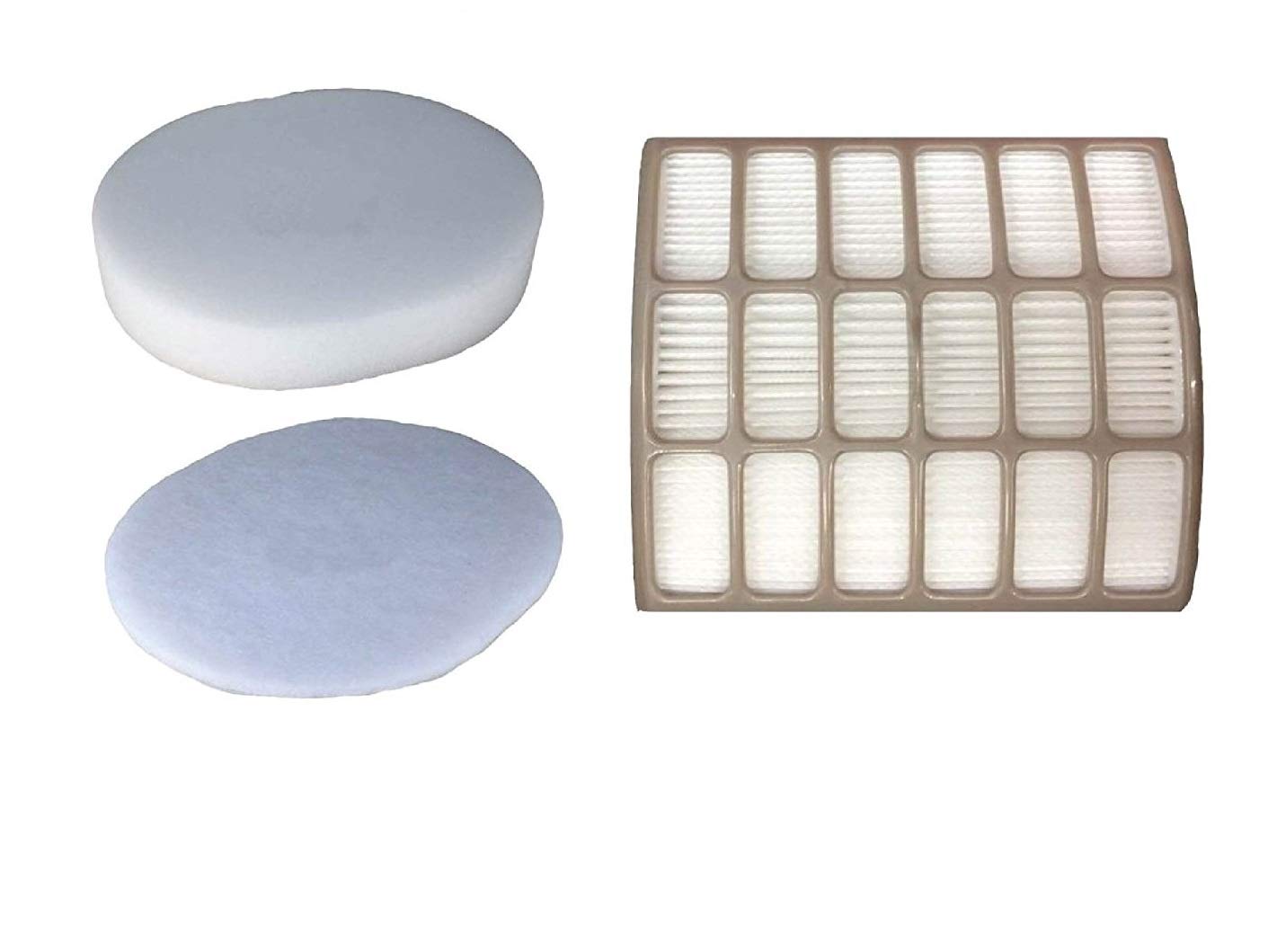 LifeSupplyUSA Vacuum Foam and Felt HEPA Filter Replacement Compatible with Shark Navigator Professional NV60 NV70 NV71 NV80 NV90 NV95 UV420 - XFF80 & XHF80 Replacement Parts - Perfect for Pet Hair, Allergies, and Deep Cleaning