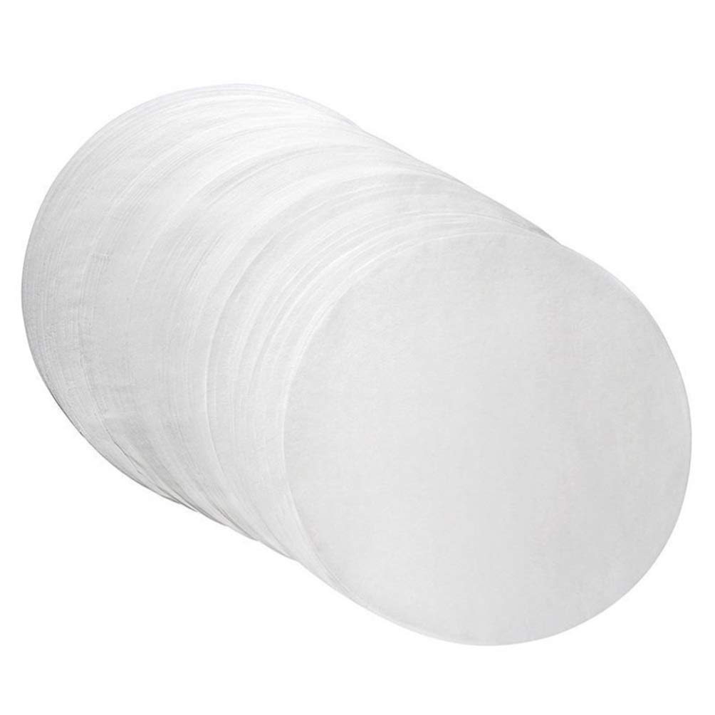 50-Pack Nonstick Greaseproof Parchment Paper Rounds - 12 Inch Baking Paper Circles for Cake Pans, Oven Liners & BBQ - Perfect for Baking, Roasting, Grilling and Food Presentation