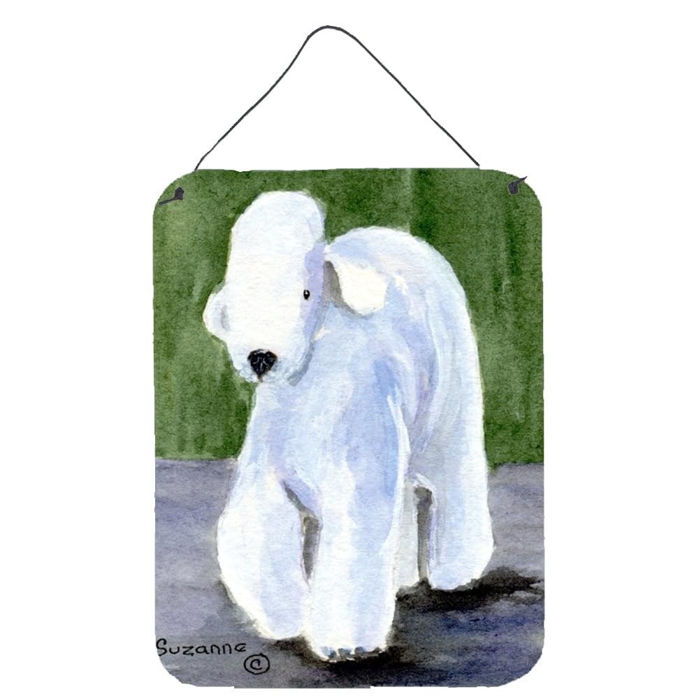 Bedlington Terrier Metal Wall Art Sign - 12x16 Inch Aluminum Dog Decor for Kitchen, Bar, Bathroom & Front Door - Vintage Style Home Plaque for Pet Lovers | Perfect for Farmhouse, Rustic & Modern Interior Design