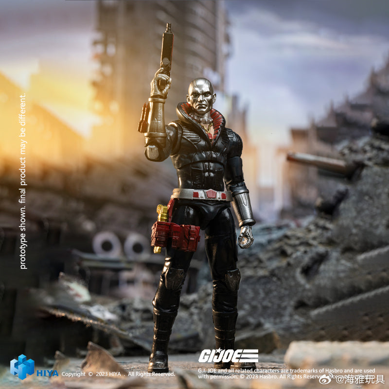 1/18 Scale HIYA 4-Inch G.I.Joe Destro Action Figure - Highly Detailed Collectible Toy for Display & Play | Perfect for G.I.Joe Fans, Toy Collectors and Military Model Enthusiasts