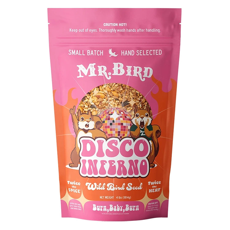 Disco Inferno Wild Bird Seed - Premium 4 lb Bag for Attracting Colorful Birds - Perfect for Backyard Feeders & Bird Watching