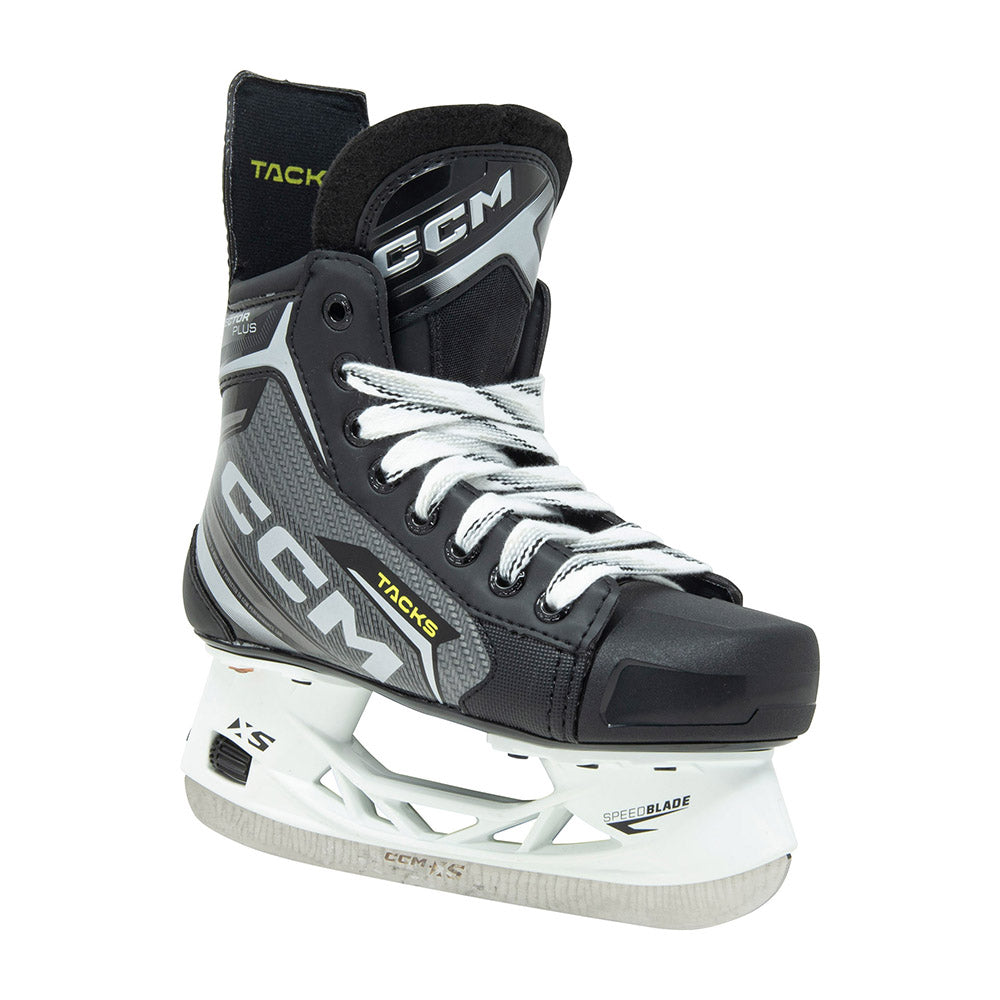 CCM Tacks Vector Plus 2024 Junior Ice Hockey Skates - Lightweight Performance Skates for Youth Players - Perfect for Ice Rink Training & Competitive Games