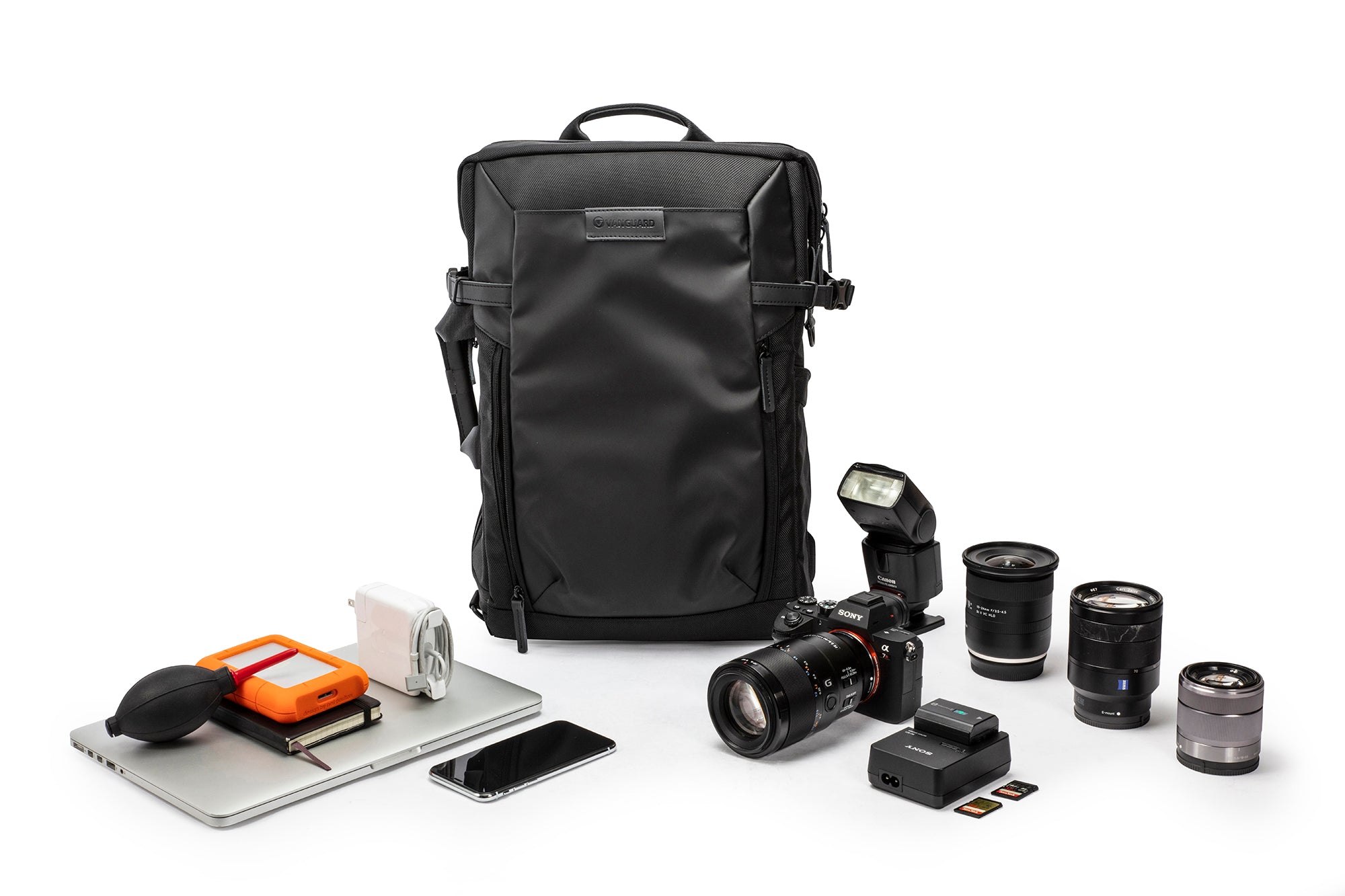 VEO SELECT 45M Backpack - Large Capacity Travel Backpack for Men & Women, Waterproof Hiking Backpack with USB Charging Port - Perfect for Outdoor Adventures, Camping, Hiking and Daily Commute (Black)