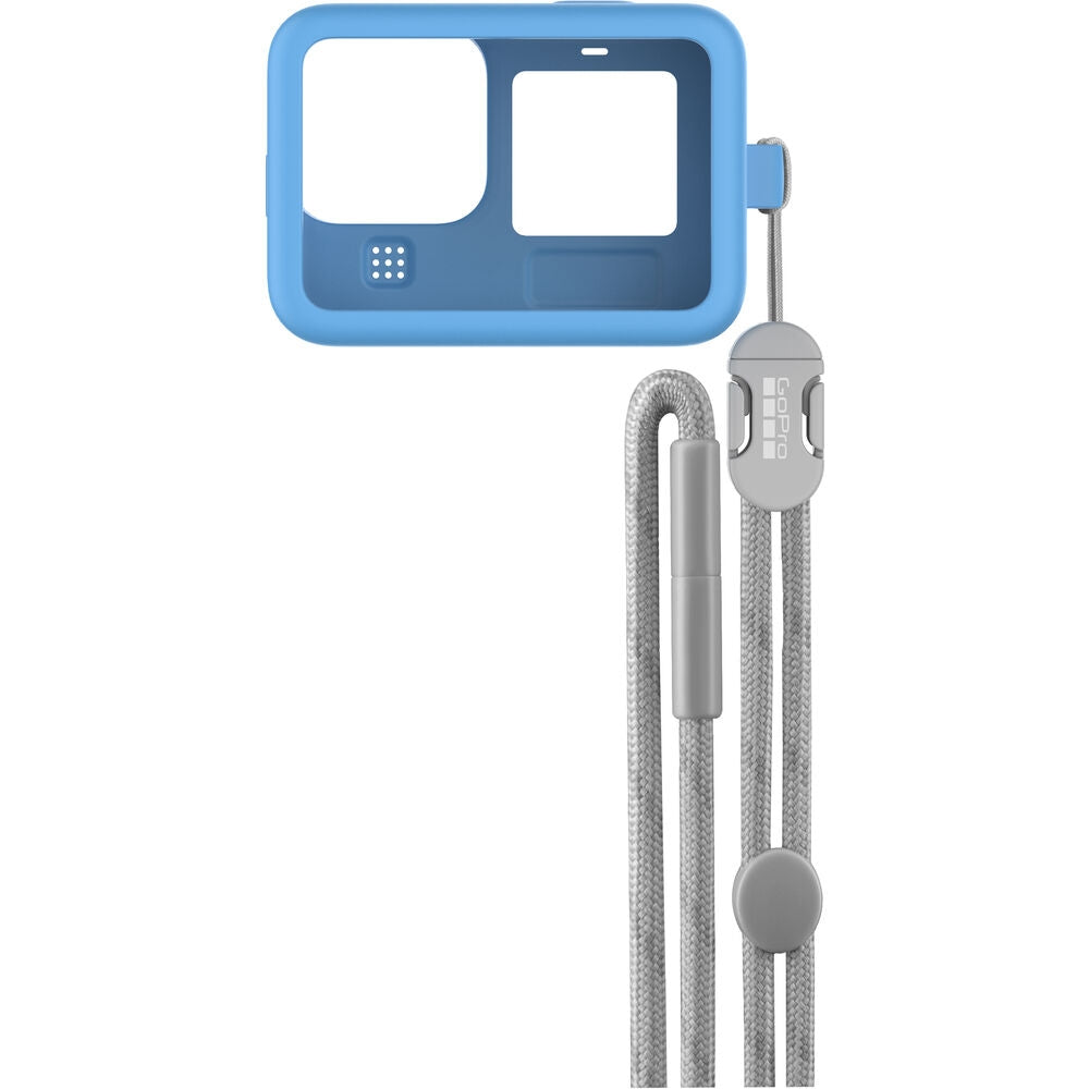 GoPro Sleeve & Lanyard for HERO9/HERO10 - Protective Case with Wrist Strap (Blue) - Perfect for Outdoor Adventures, Travel & Action Sports