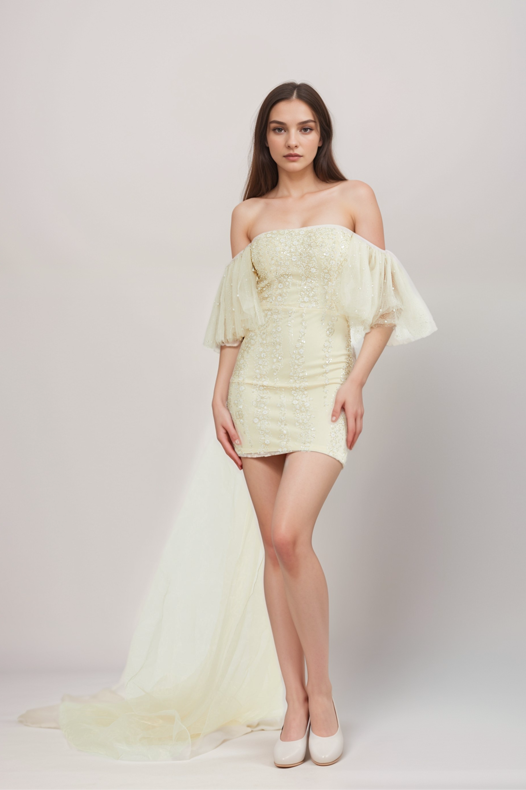 Sparkly Sequin Embellished Mesh Party Dress for Women - Elegant Evening Gown for Prom, Cocktail Parties & Special Occasions