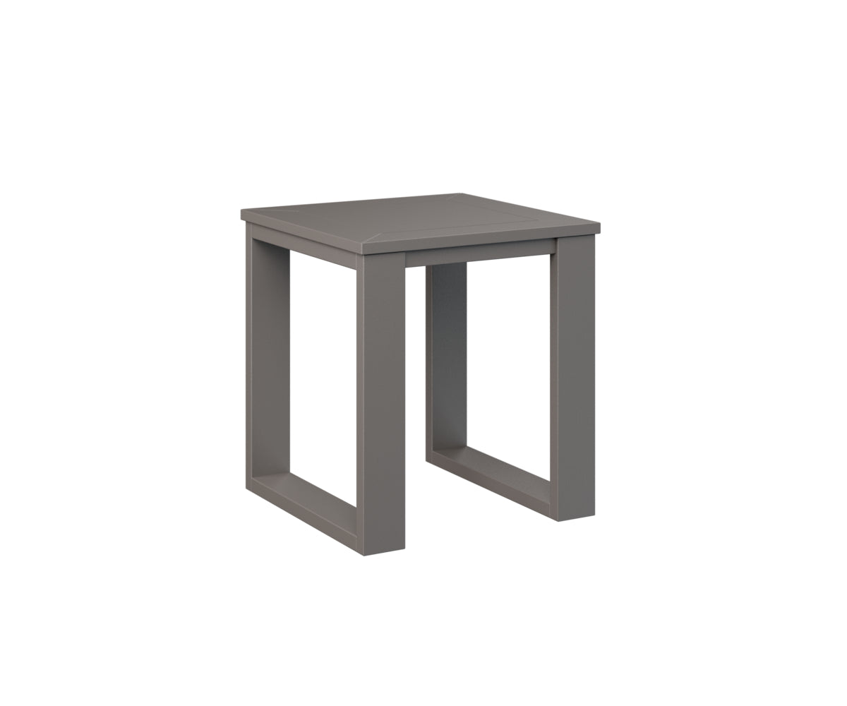 Berlin Gardens Nordic Square End Table - Modern Side Table for Living Room, Bedroom, or Patio - Perfect for Coffee, Books, and Decor
