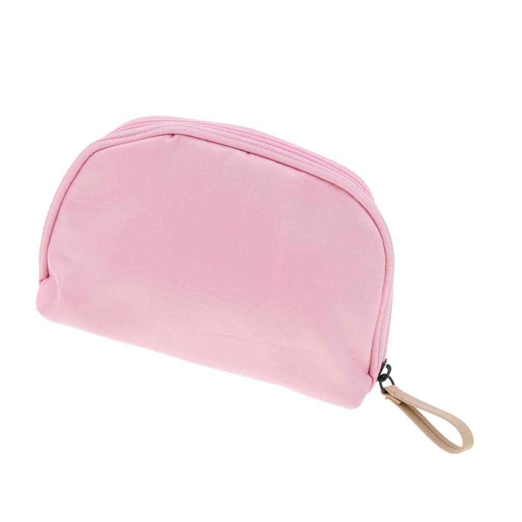 LOSA Women's Travel Makeup Bag Organizer - Waterproof Cosmetic & Toiletry Storage Pouch with Multiple Compartments (Pink-Gray) - Perfect for Airplane Carry-on, Gym, Vacation & Daily Use
