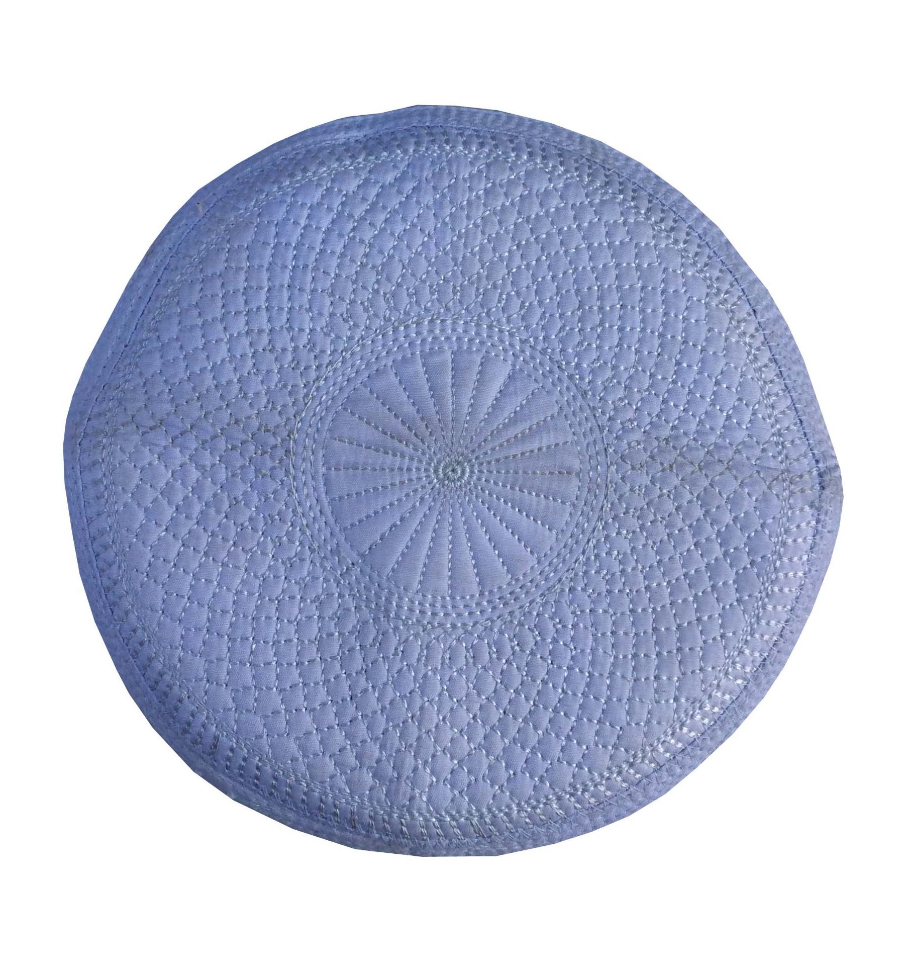 Premium Hand-Embroidered Kufi Skull Cap - Unisex Knitted Beanie for Men & Women - Breathable Summer Headwear for Prayer, Fashion, and Outdoor Activities
