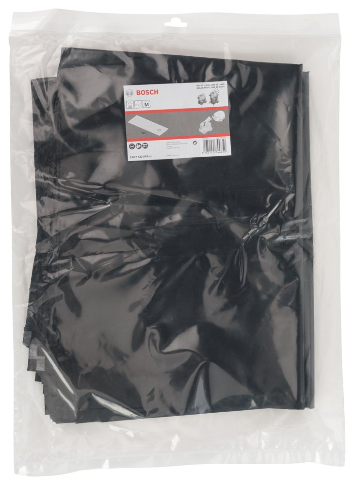 Bosch Professional 2607432043 Heavy-Duty Disposal Bags - 30 Pack, Black Trash Bags for Kitchen Waste, Garbage & Recycling - Perfect for Home, Office & Commercial Use