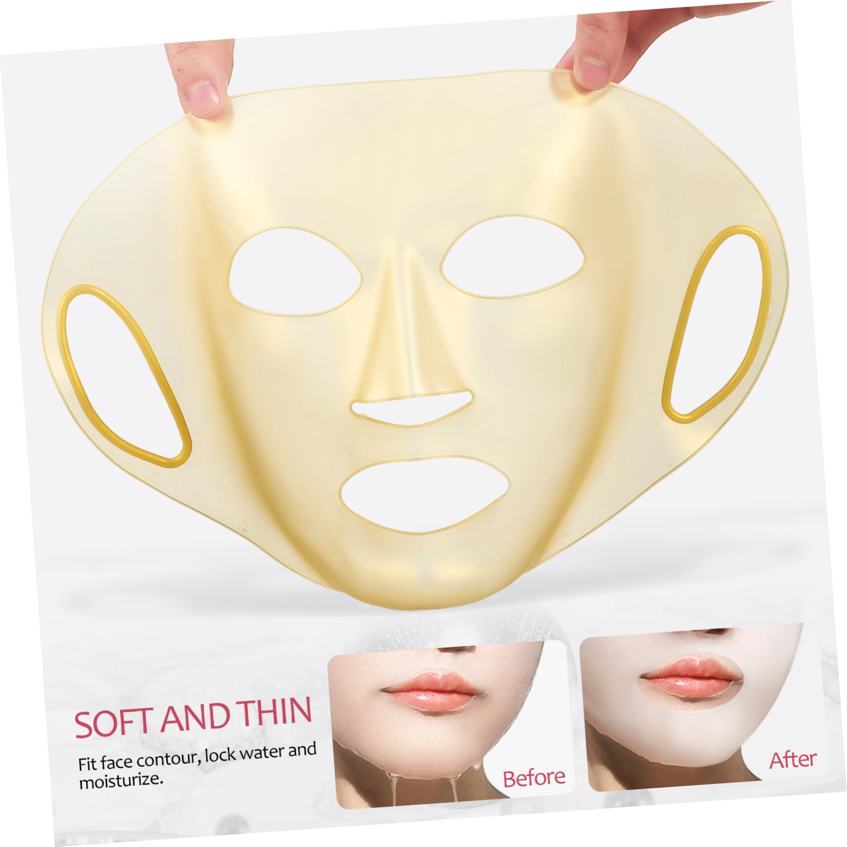Reusable Silicone Face Mask Cover - 3 Pack Washable Beauty Mask Applicator for Sheet Masks | Skincare Routine, Spa Day, At-Home Facial Treatment