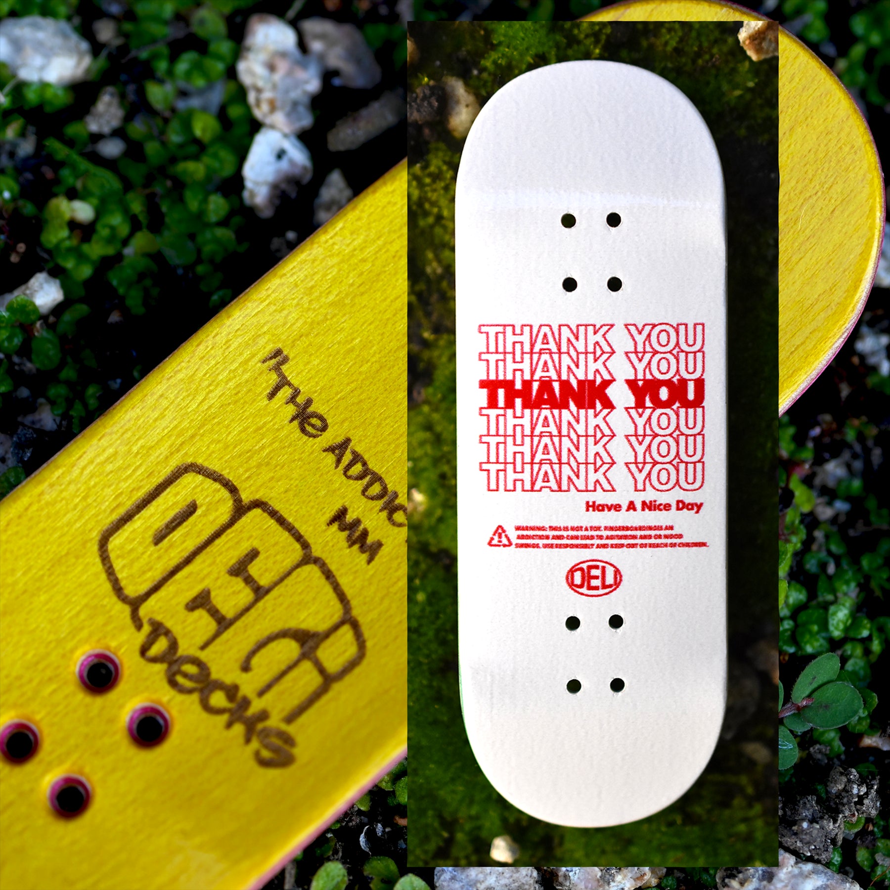 DeliDecks Fingerboard Deck - Premium Mini Skateboard for Tricks & Stunts | Perfect for Skateboarding Enthusiasts & Collectors