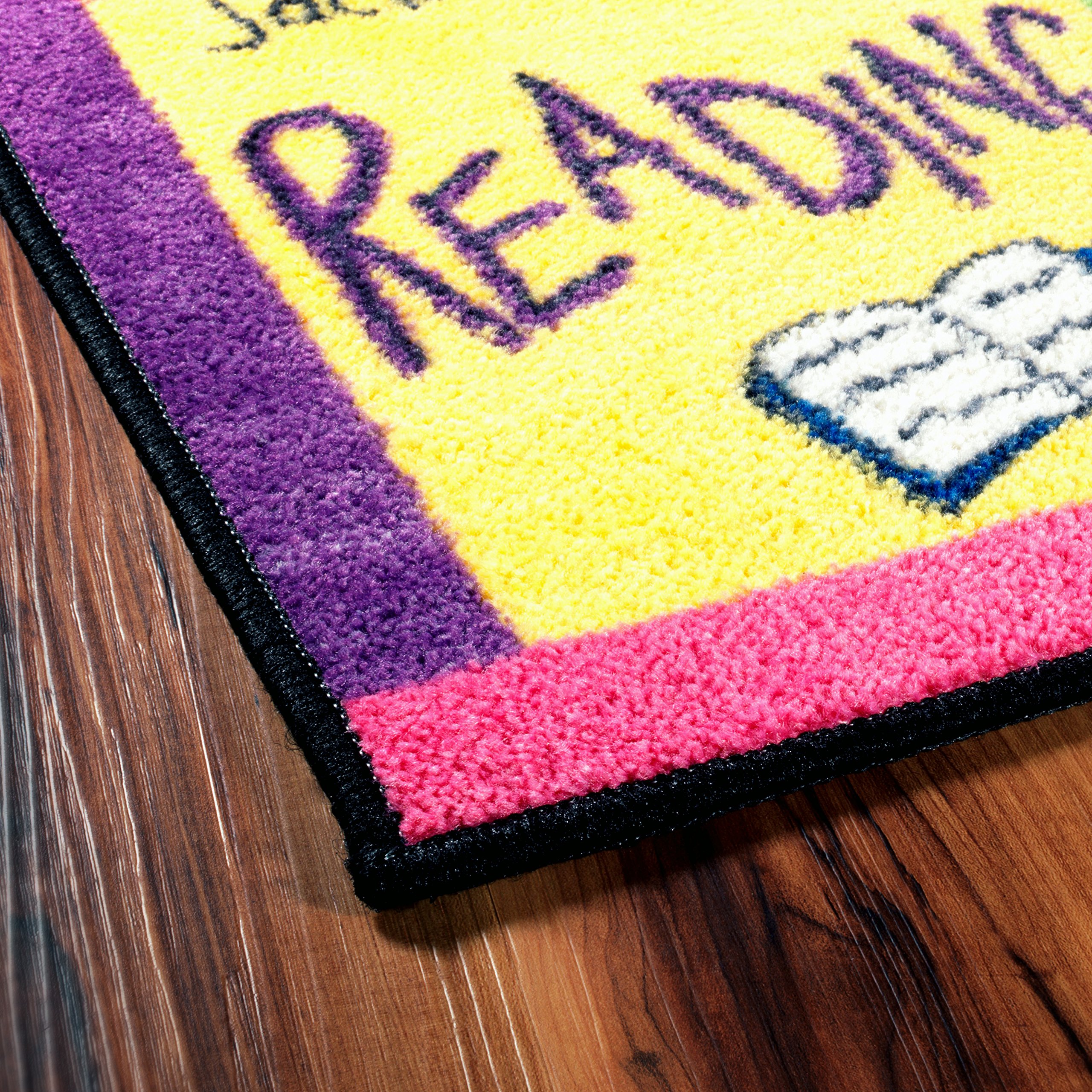Flagship Carpets Educational Area Rug for Kids - Interactive Learning Carpet with Alphabet, Numbers & Games - 6' x 12' Multicolor Playroom Rug for Classroom, Nursery & Children's Bedroom - Perfect for Early Childhood Education & Playtime Activities