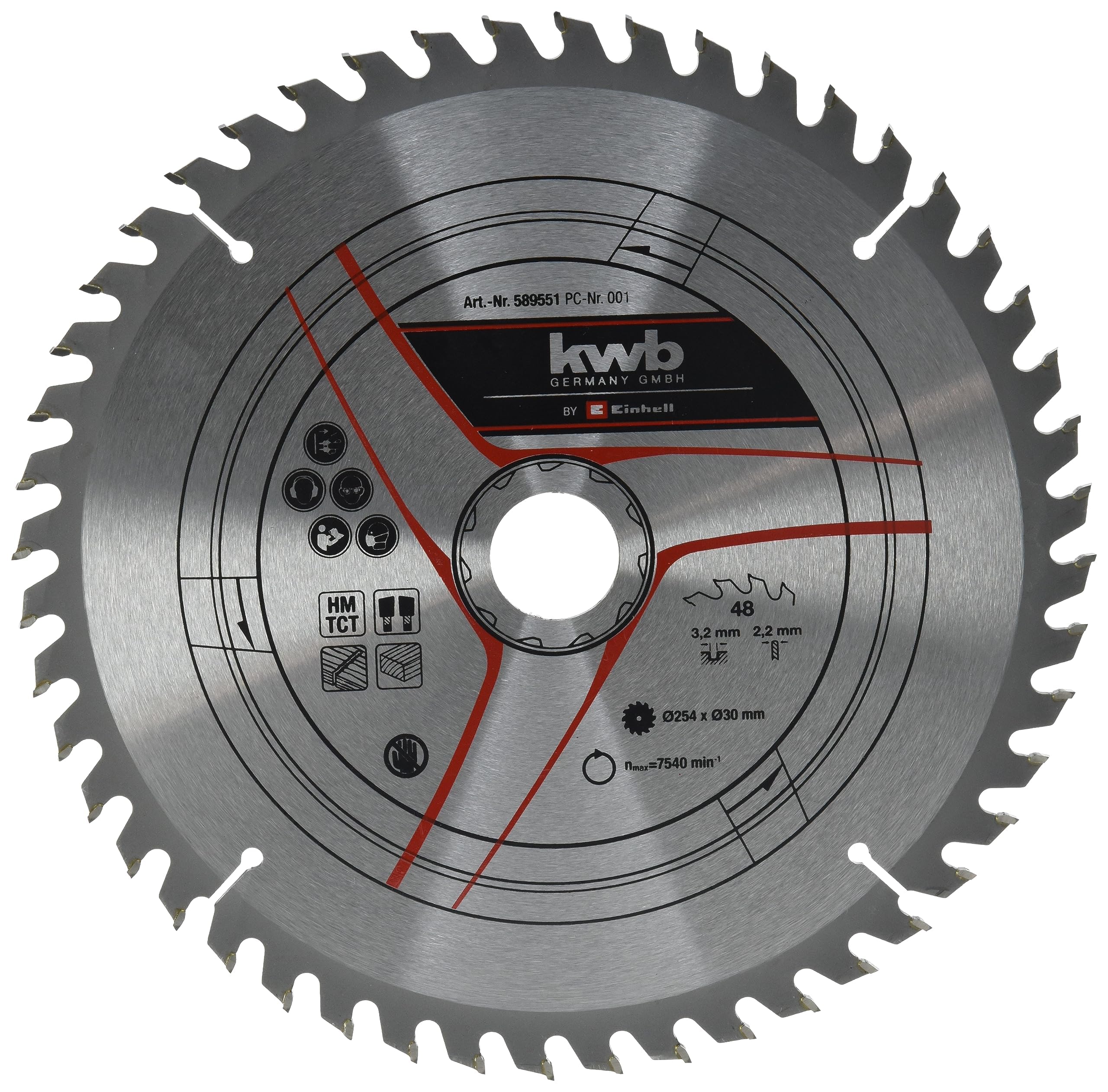 Einhell 254mm Circular Saw Blade 48T for Wood Cutting | DIY & Carpentry