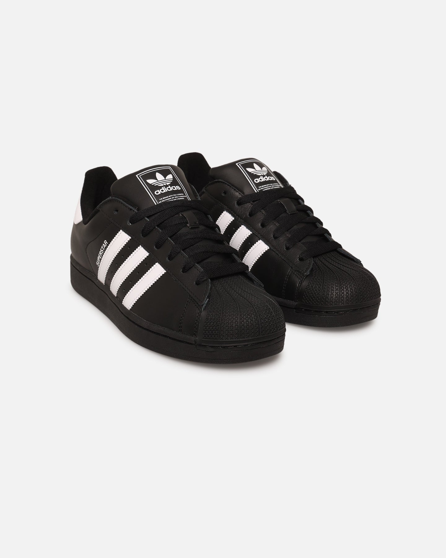 Adidas Superstar II Black Sneakers - Classic White Shell Toe Shoes for Men & Women | Perfect for Casual Wear, Street Style & Everyday Comfort