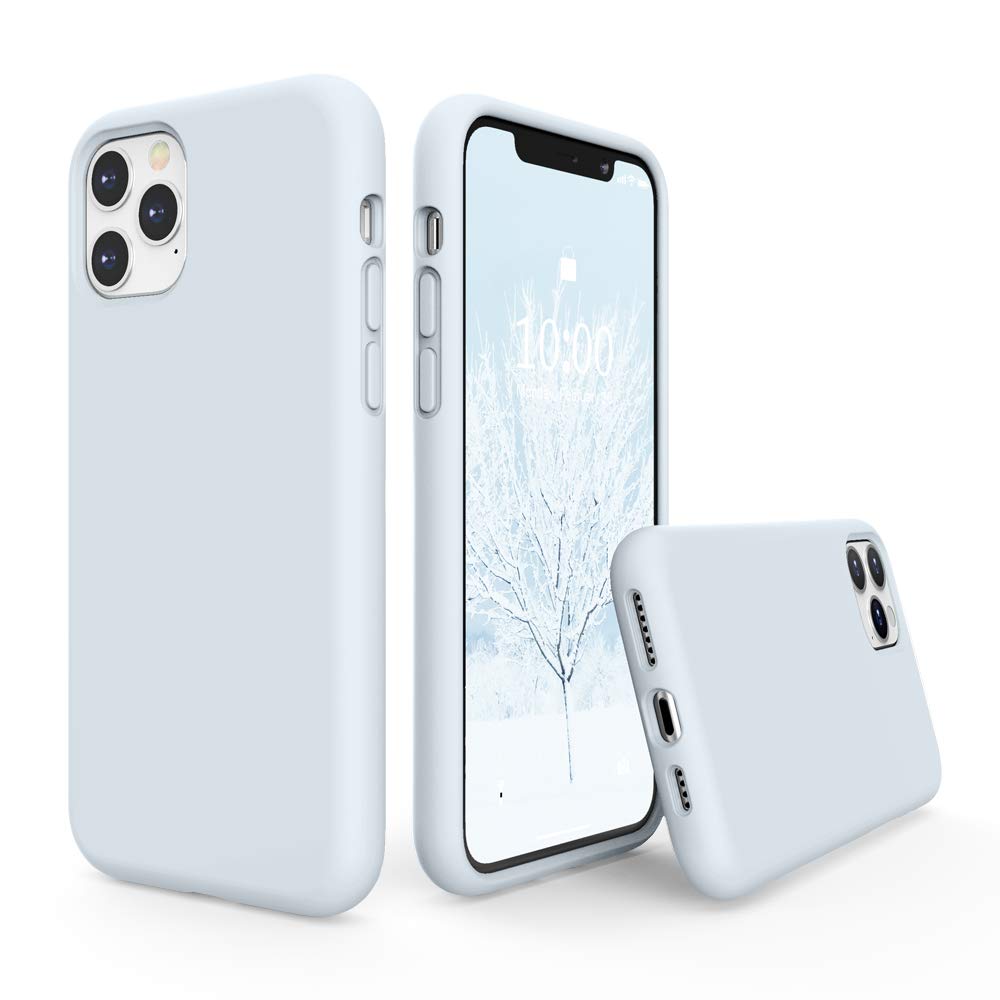 SURPHY iPhone 11 Pro Max Case 6.5 Inch - Premium Thickened Liquid Silicone Protective Cover with Soft Microfiber Lining (Sky Blue) - Shockproof & Scratch Resistant Phone Case for iPhone 11 Pro Max 2019 Model | Perfect for Daily Use, Travel & Outdoor Activities