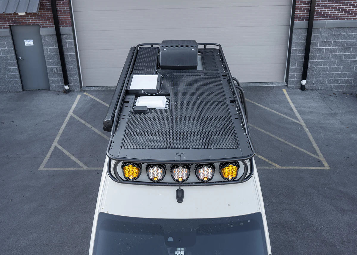 ROAMBUILT Safari Rack 2.0 for 2019-2023 Mercedes Sprinter Van - Heavy Duty Roof Rack for Off-Road Adventures & Overlanding