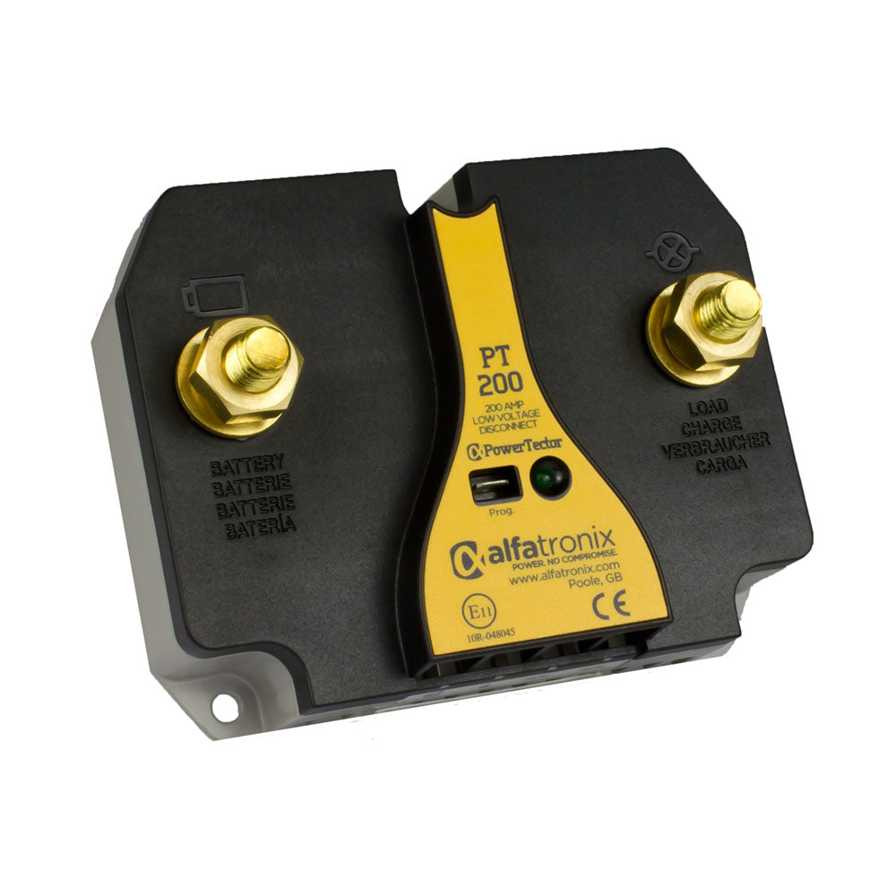 Alfatronix PowerTector Solid State Battery Guard 9-32VDC 200A - Reliable Power Protection for RVs, Boats & Solar Systems