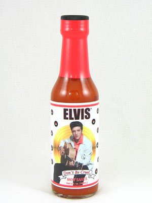 Elvis Don't Be Cruel Hot Sauce - Spicy Chili Pepper Sauce, 5 fl oz Glass Bottle - Perfect for Wings, Tacos, Burgers & BBQ