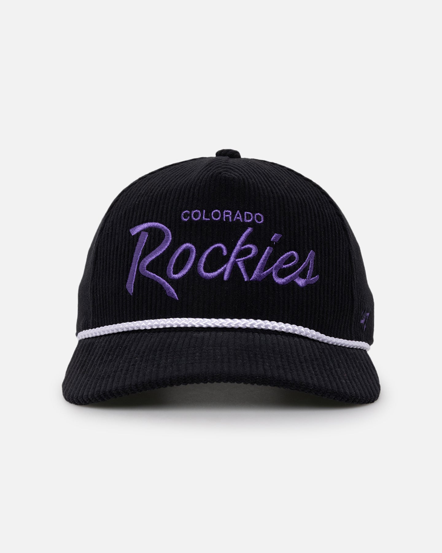 47 Brand Colorado Rockies MLB Opening Day Snapback Hat - Adjustable Crossrope Hitch Design in Black - Perfect for Baseball Games, Fan Gear & Casual Wear