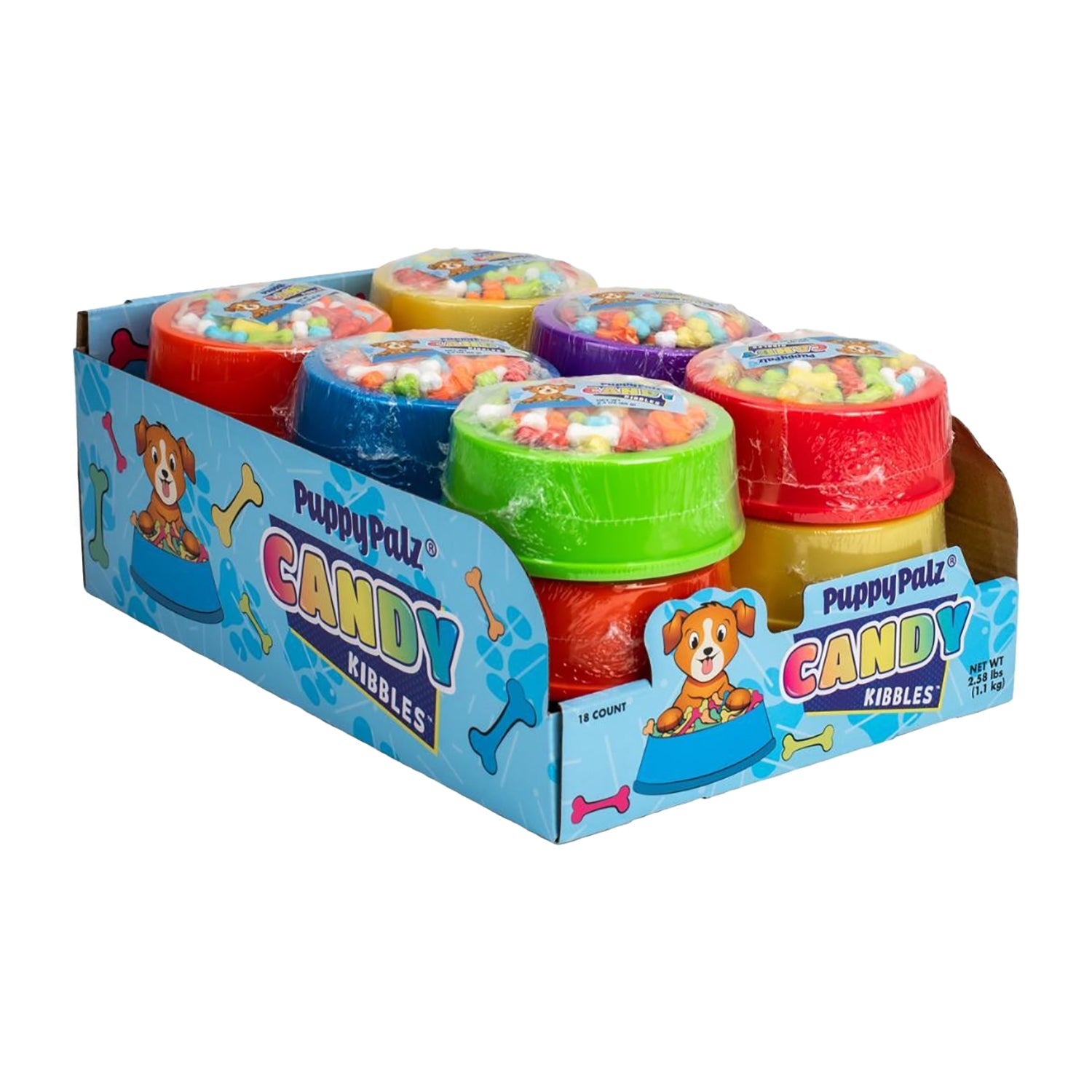 Koko's Puppypalz Candy Kibble Bowl - 18 Count Box | Fun Dog Treat Dispenser for Training, Rewards & Playtime