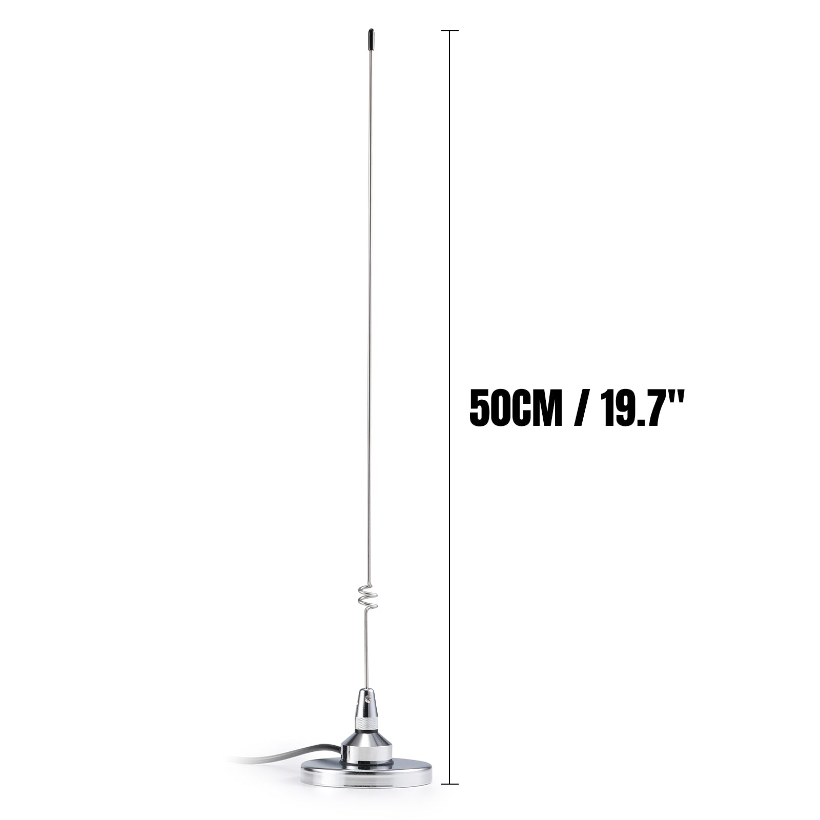 Radioddity RA UV712 VHF/UHF Dual Band Antenna Kit with PL-259 Connector & Magnetic Mount - 15ft Cable for Ham Radio, Emergency Communication, and Off-Road Adventures