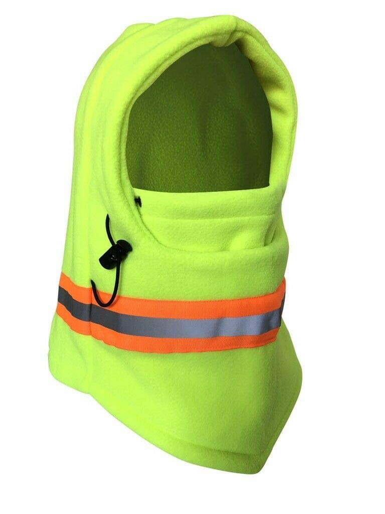 Men's High Visibility Reflective Balaclava - Winter Thermal Fleece Face Mask for Skiing & Motorcycling - Windproof Full Face Cover & Neck Warmer - Perfect for Cold Weather Sports & Outdoor Activities