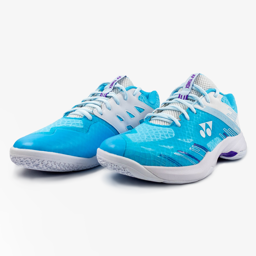 Yonex Cascade Accel Badminton Shoes Saxe/White - Lightweight & Breathable for Indoor Court Sports - Perfect for Badminton, Squash & Volleyball Training