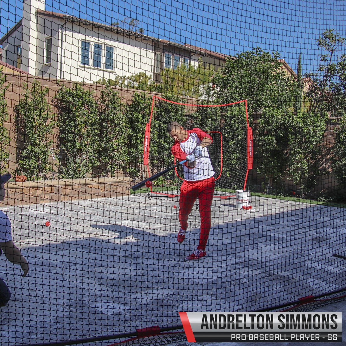 PowerNet 16 ft x 10 ft Sports Barrier Net - Heavy Duty Protective Fence for Baseball, Soccer, Golf Practice | Perfect for Backyard, Field & Training Facilities