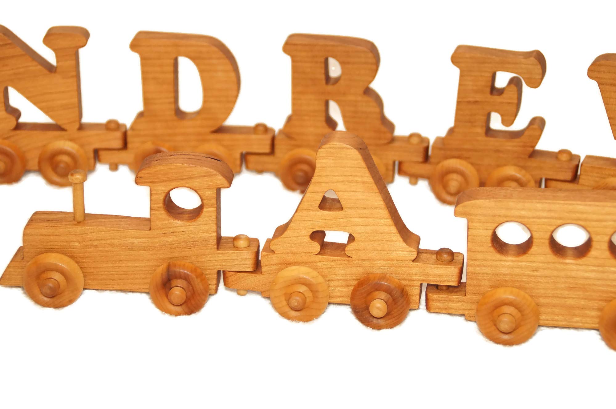 Little Wooden Wonders Wooden Toy Train Set for Kids - Eco-Friendly & Safe Wooden Railway Toys for Toddlers | Perfect for Birthday Gifts & Pretend Play