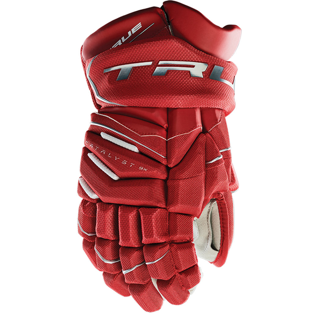 TRUE Catalyst 9X Junior Ice Hockey Gloves - Youth Hockey Gloves for Boys & Girls - Protective Gear for Ice Skating, Stick Handling & Game Play