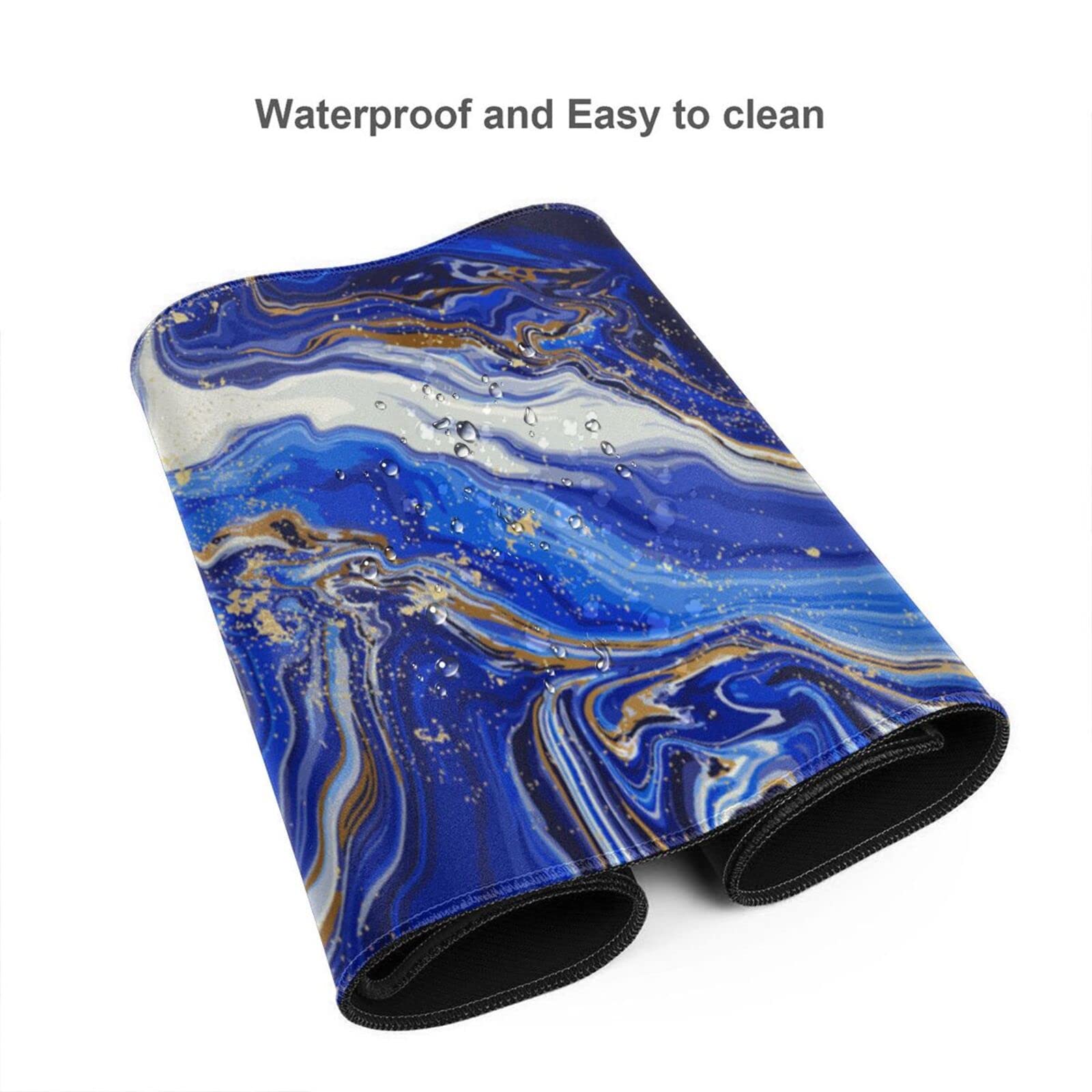 Premium Blue Marble Gaming Mouse Pad XL - 31.5