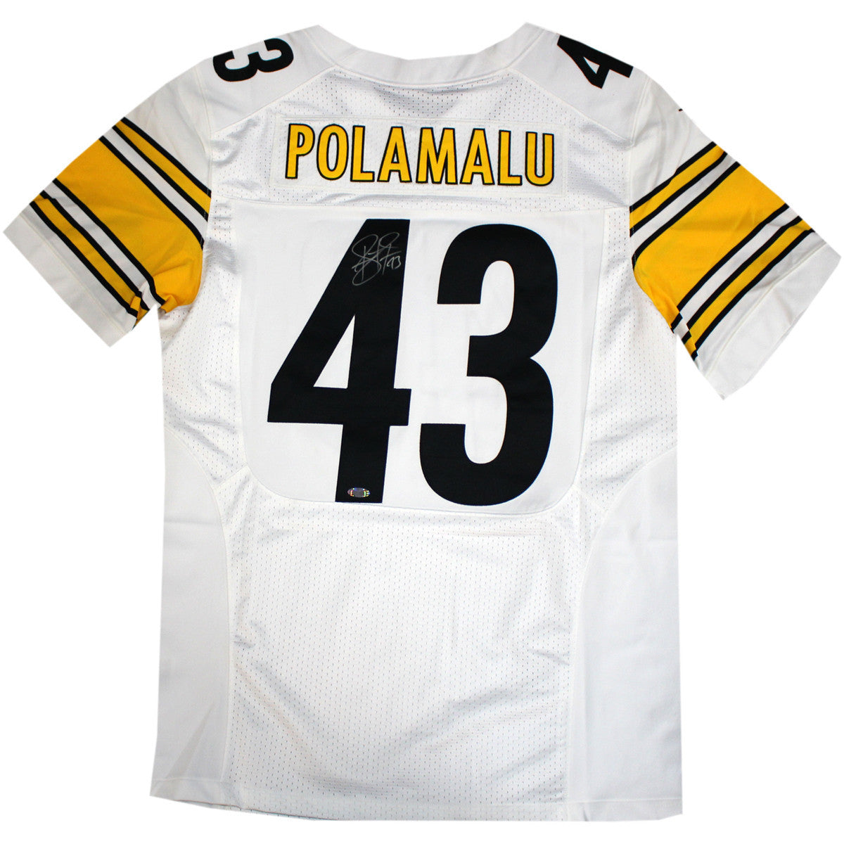 Authentic Troy Polamalu Signed Pittsburgh Steelers Nike White Jersey - Perfect for Collectors, Fans & Game Day Memorabilia