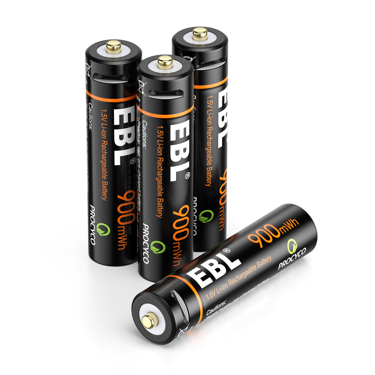 EBL USB Rechargeable AA AAA Lithium Ion Batteries - 2 Pack with Fast Charging | Perfect for Cameras, Toys, Flashlights & Smart Home Devices