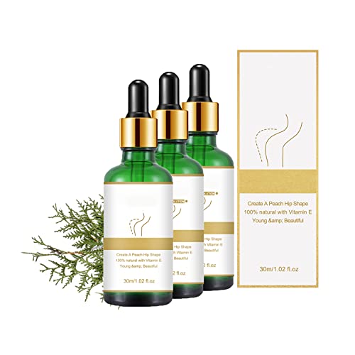 Firming & Lifting Buttock Oil for Women - Natural Hip Enhancement Essential Oil, 30ml (3-Pack) | Skin Tightening, Cellulite Reduction & Body Contouring for Confidence & Curves